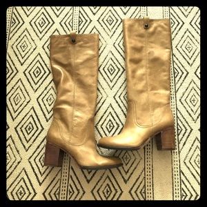 Vince Camuto tan leather boots sz 7.5 never worn