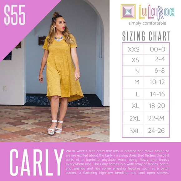 ❌SOLD❌ Large LulaRoe Carly Dress - Picture 4 of 4