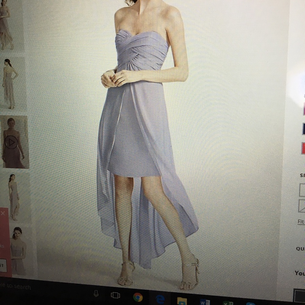 Davids Bridal bridesmaid Iris Chiffon Dress
