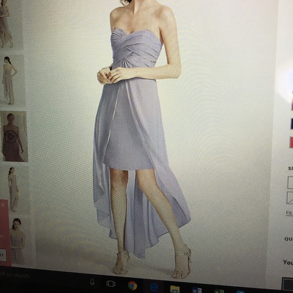 David's Bridal Dresses & Skirts - Davids Bridal bridesmaid Iris Chiffon Dress