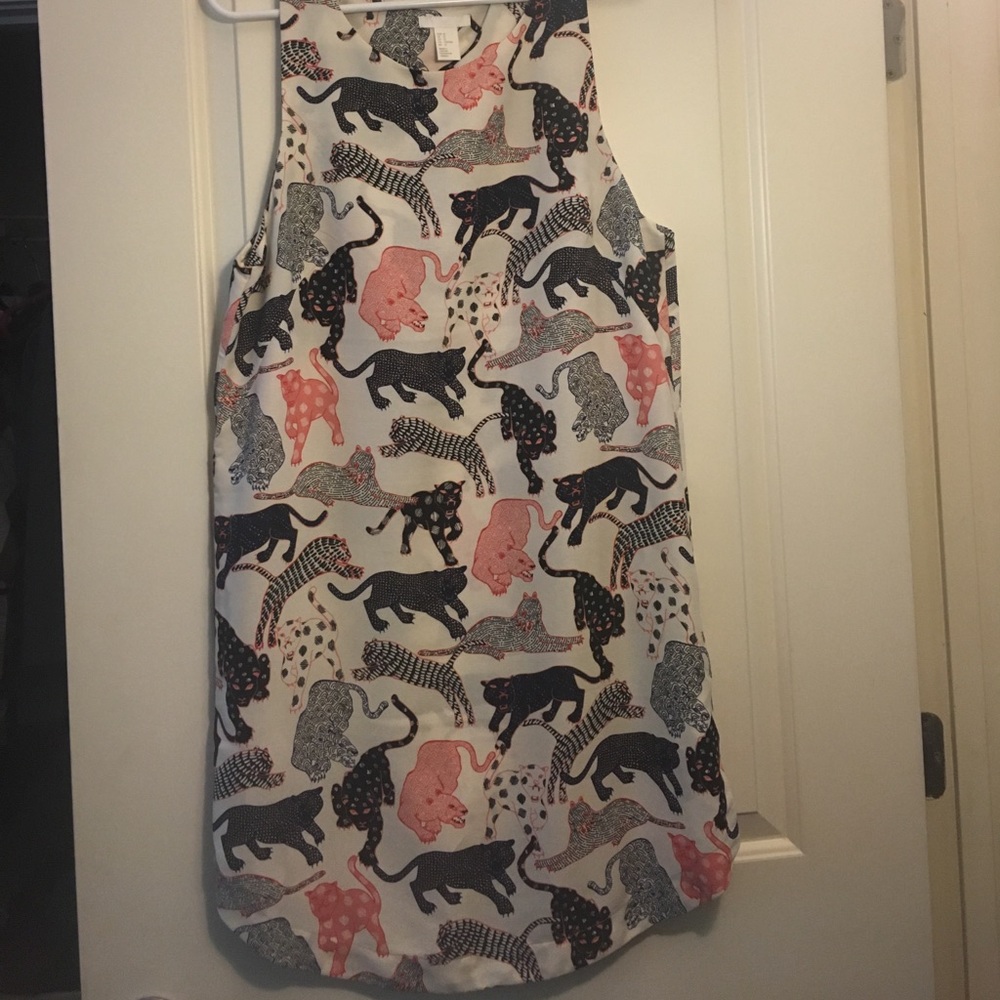 H&M animal print dress