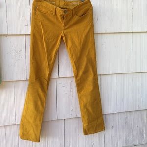 Mustard yellow corduroy