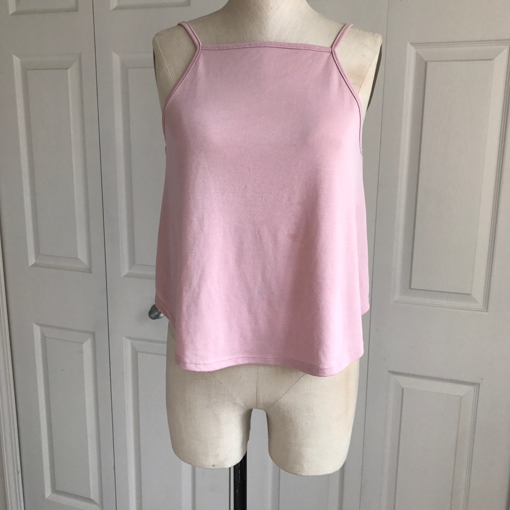 Square Neck Baby Pink Tank Top