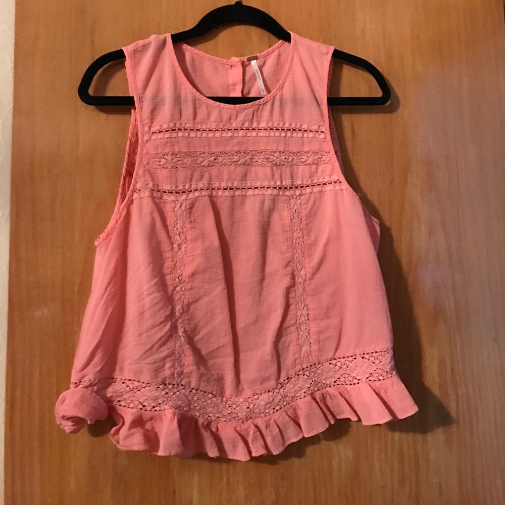 Free people crop top pink size M