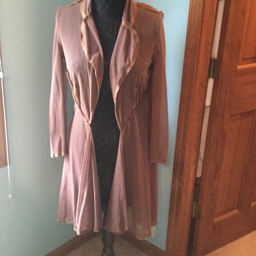 Fitted light weight long jacket size M. NWT.🎉