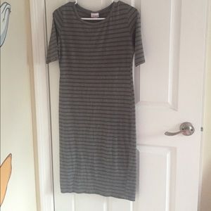 LuLaRoe gray striped Julia