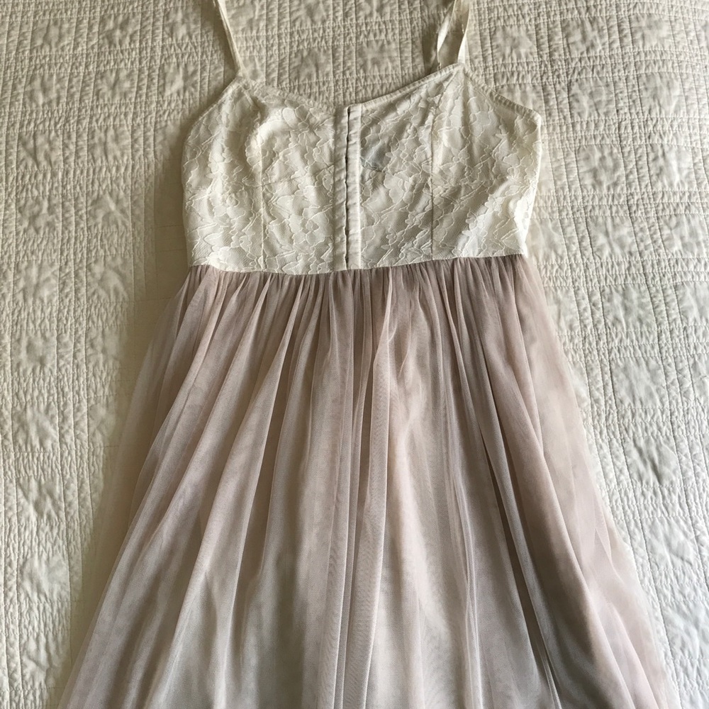 Lace top dress