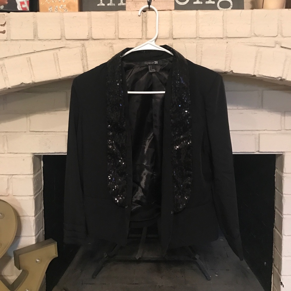Black sequin blazer