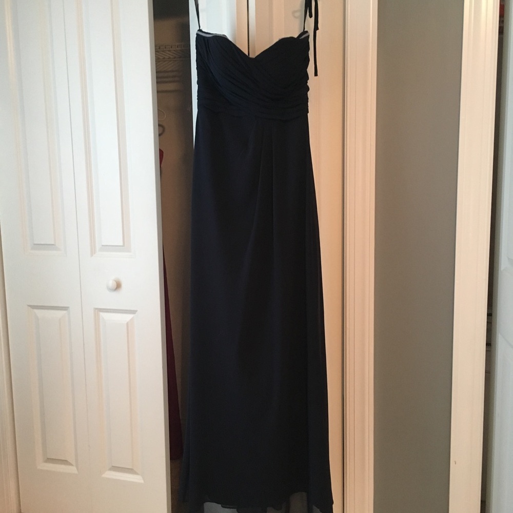 Bill Levkoff Navy Bridesmaid Dress