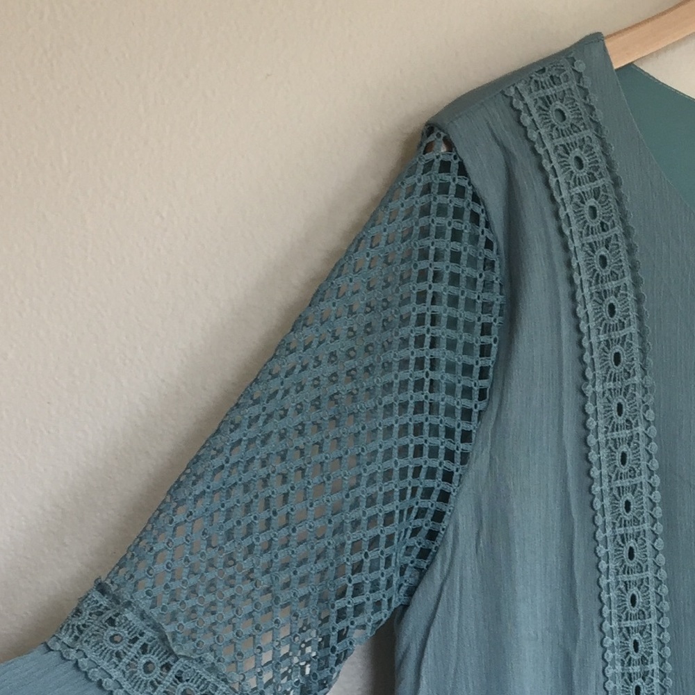 ✨LIMITED SUPPLY!✨ Teal She + Sky Dress - Picture 5 of 7