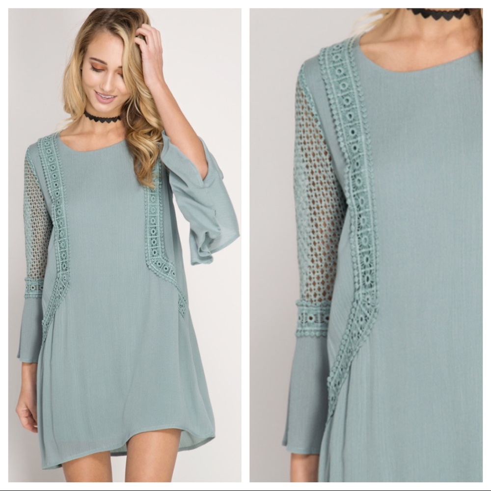 ✨LIMITED SUPPLY!✨ Teal She + Sky Dress