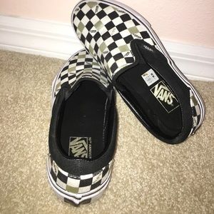 Checkered Slip on Vans