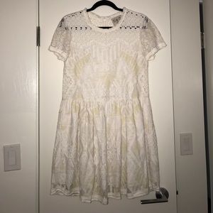Never worn! SEA Cream Crochet Dress.
