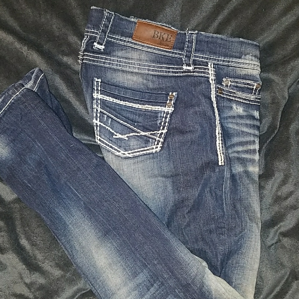 Destructed BKE Stella Skinny Jeans sz 27R