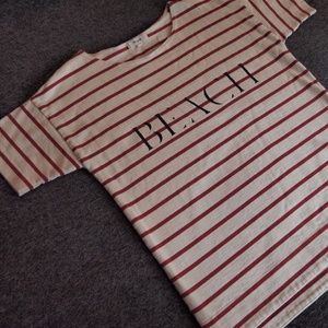 Madewell Beach Shirttail Tee in Stripe