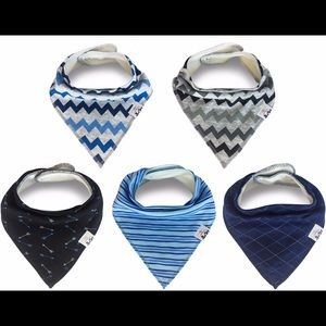 Baby Bandana Drool Bibs, 5Pcs Organic Gift Set