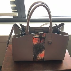 Barely used Banana Republic Satchel in light gray