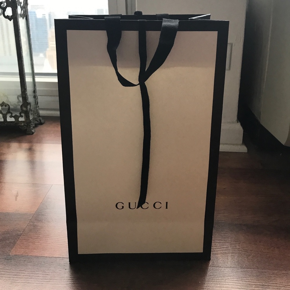 Gucci Authentic Shopping bag. Fits shoe box.