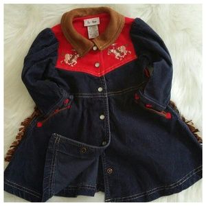 le • top Western corduroy dress