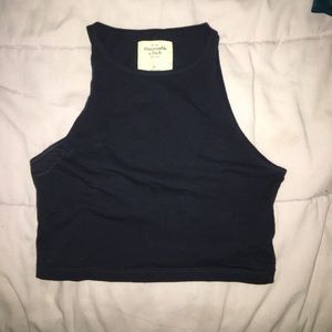 Navy Crop Top