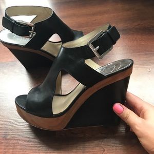 MICHAEL Michael Kors black wedges