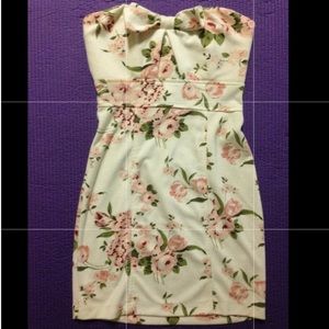 Love Culture White Floral Strapless