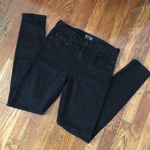 MOTHER Denim High Waisted Looker Black 27
