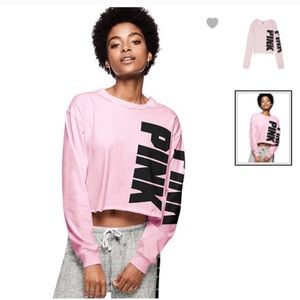 PINK Cropped shirt