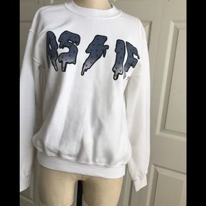 As If Graphic Sweatshirt