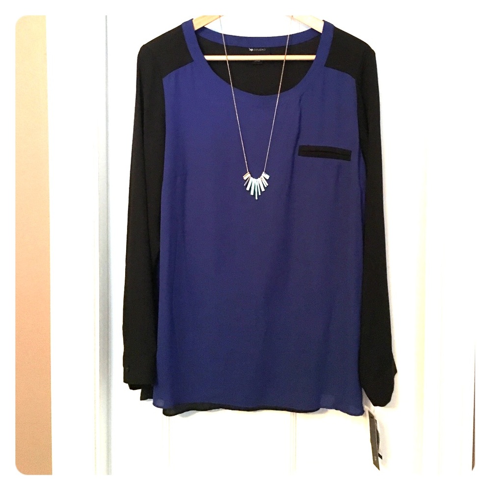 Brand New! Blue and Black Tunic!