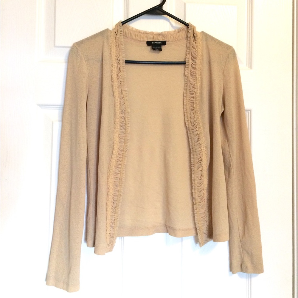 Express sheer beige sweater