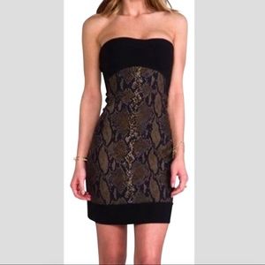 Diane von Furstenberg Python Bustier Dress