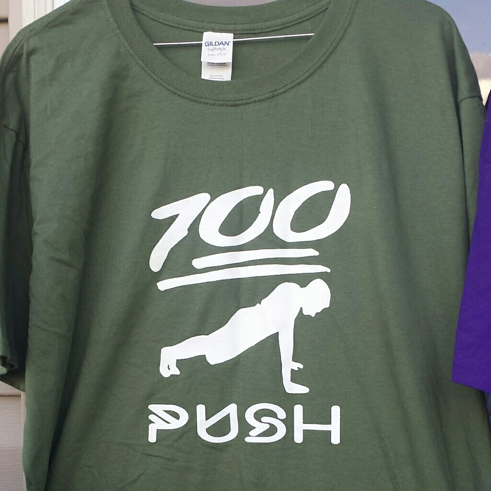 100 push up challenge  t-shirt