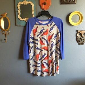 LuLaRoe Randy baseball tee, size XL