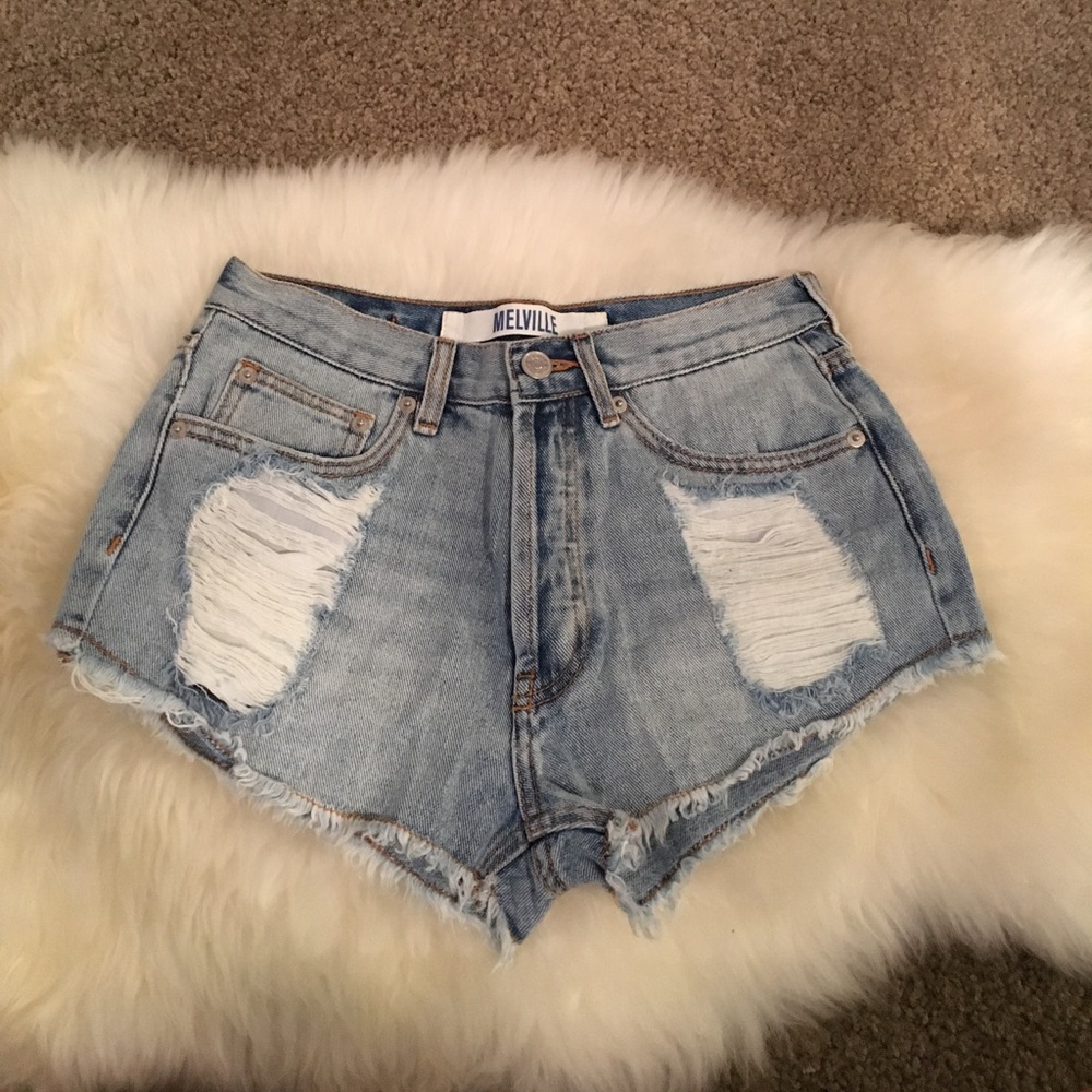 Brandy Melville cutoff denim shorts