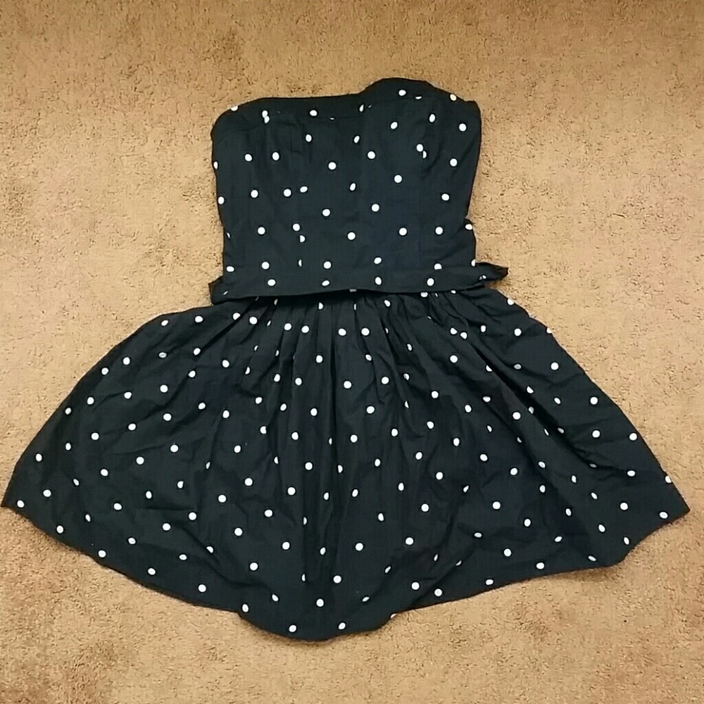 A&F Polka Dot Strapless Dress