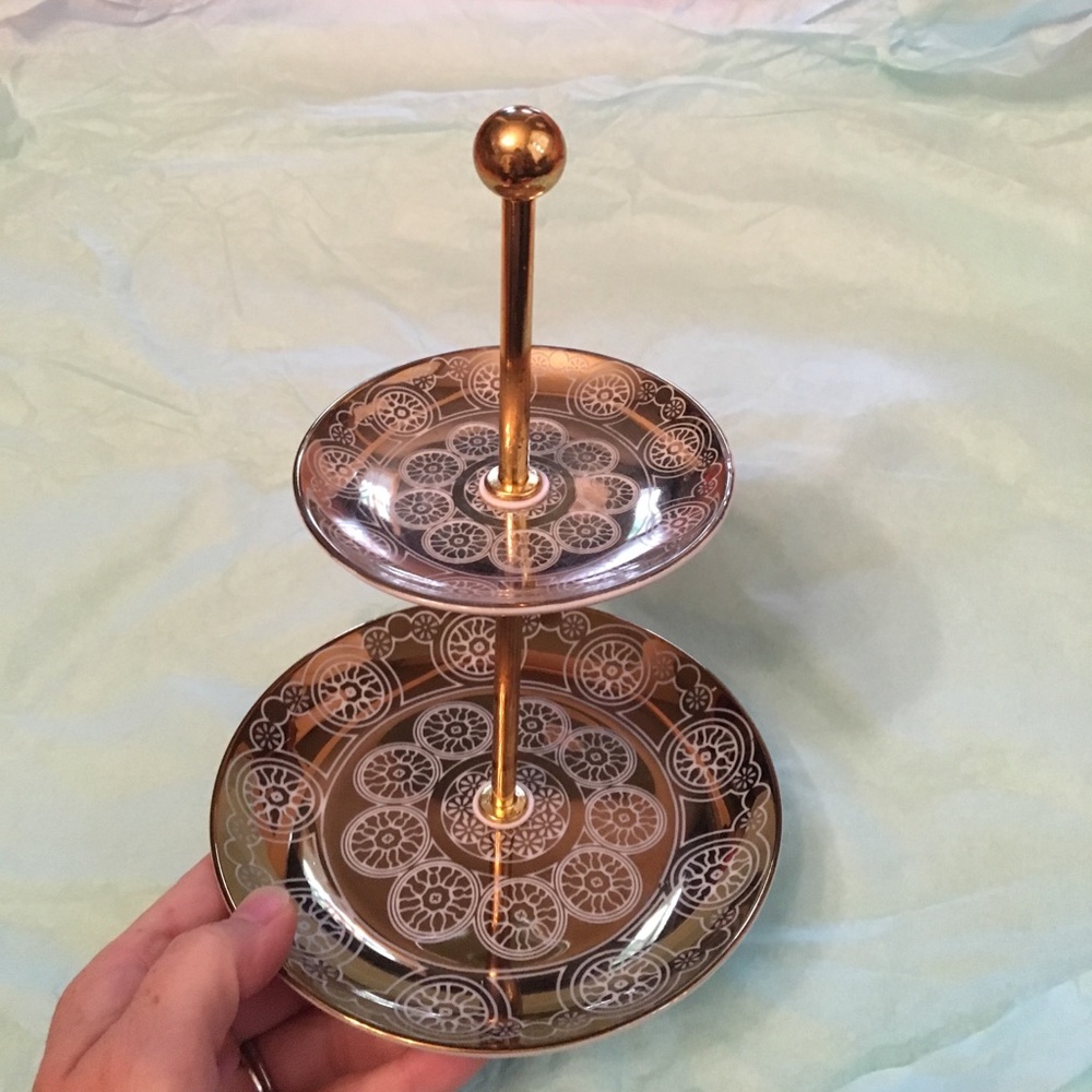 Two tier jewelry tray