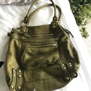 Linea Pelle green bag
