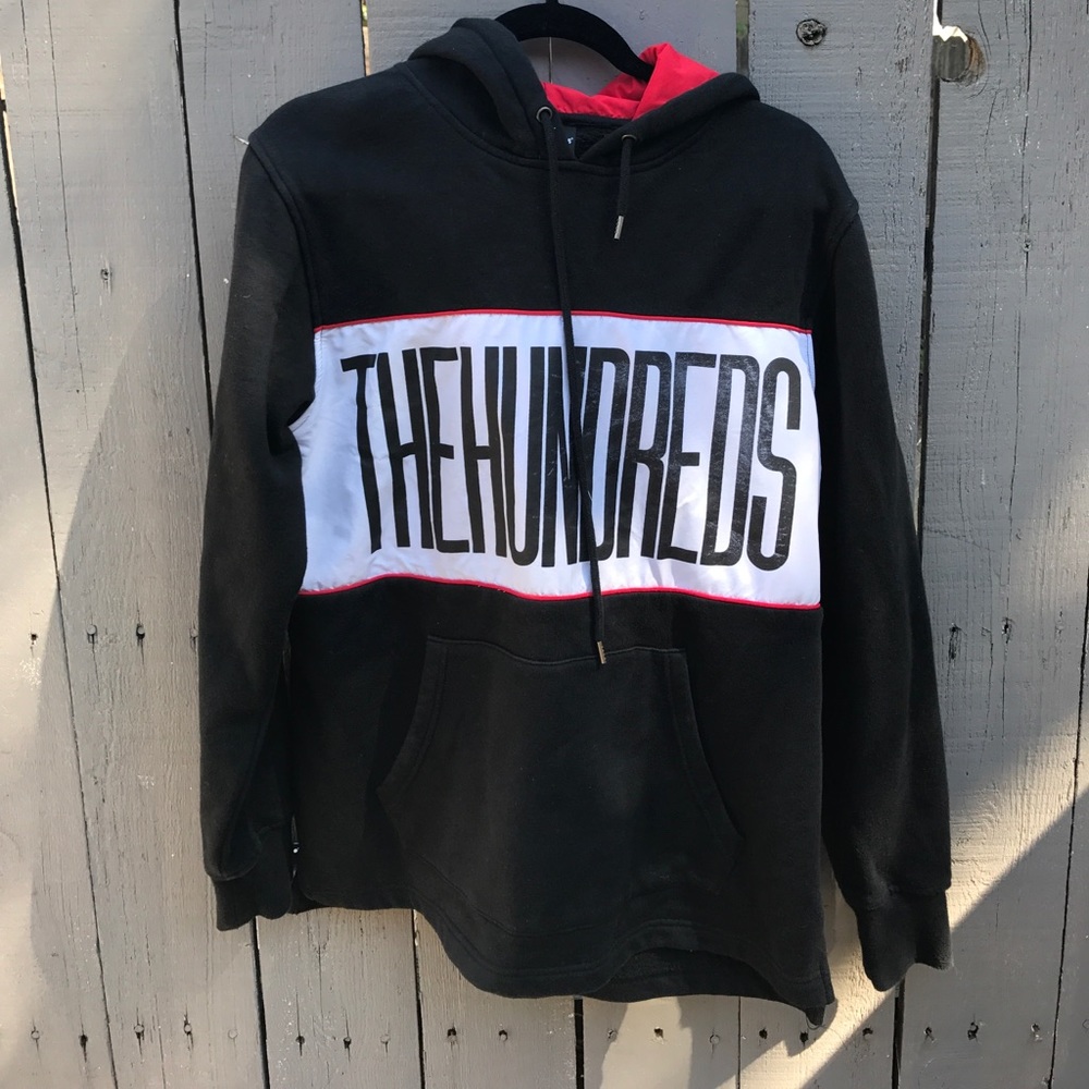 The hundred thick black hoodie