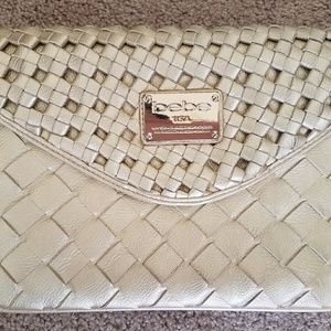 Bebe gold clutch purse!