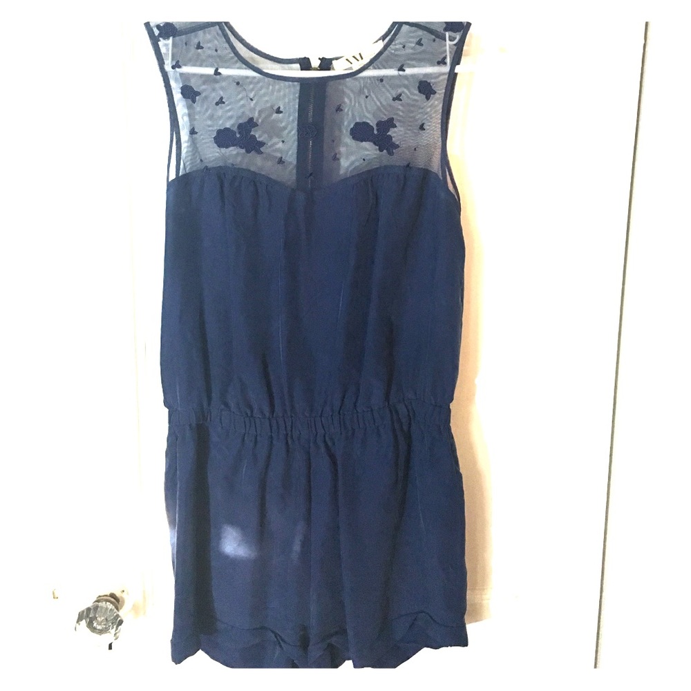Navy Romper