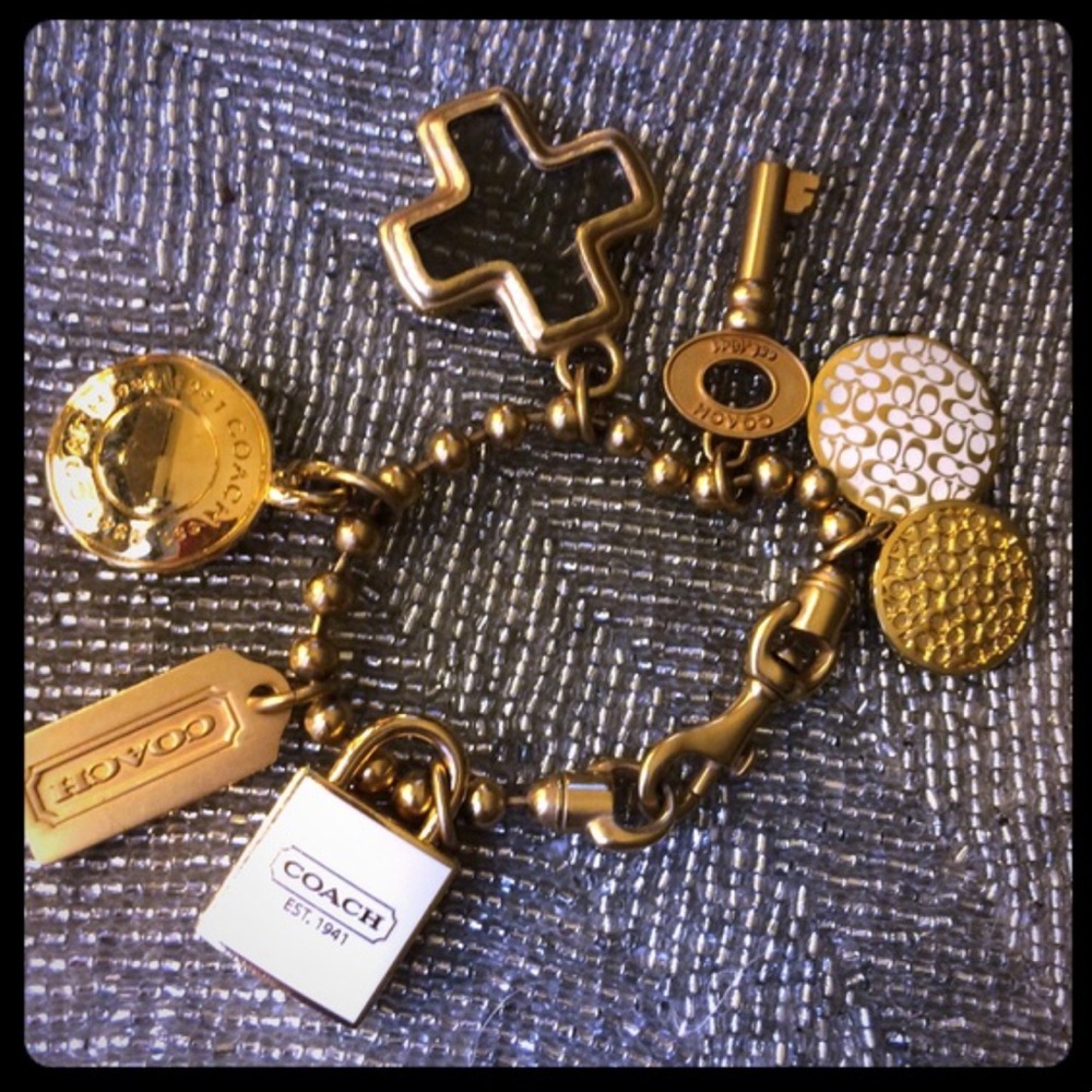 AUTHENTIC Daphne Coach charm bracelet