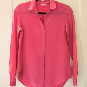 UNIQLO Pink Silk Top