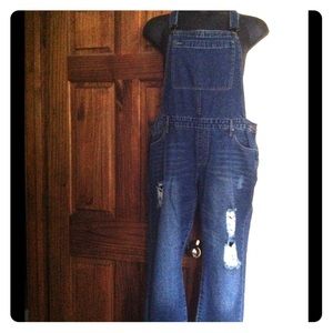 Brand New Just Fab Denim Overall