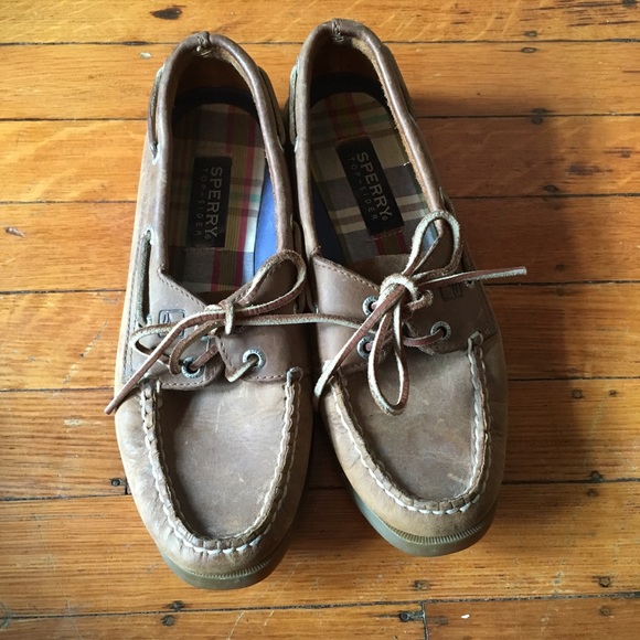 Sperry Top-Sider 7.5 A/O Sahara Leather Honey - Picture 2 of 8