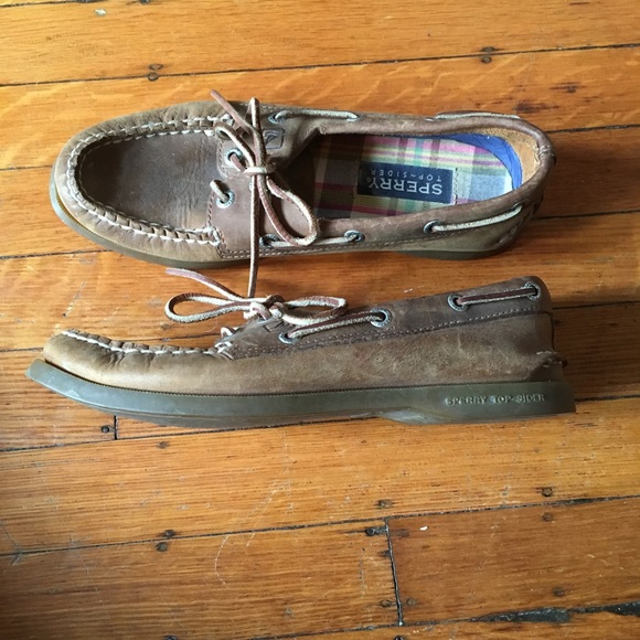 Sperry Top-Sider 7.5 A/O Sahara Leather Honey - Picture 5 of 8