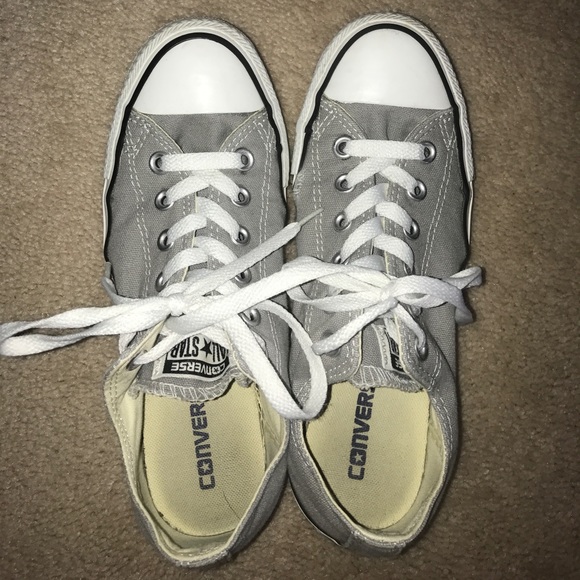 Grey Converse (Women's size 8) - Picture 1 of 3