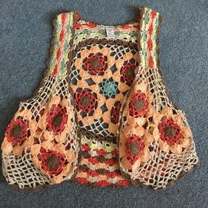 American Rag crochet vest