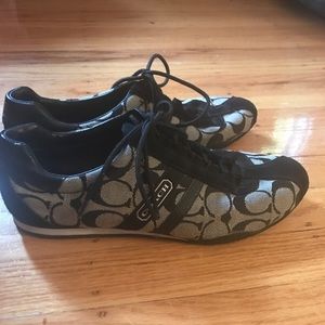 Barely worn coach sneakers!