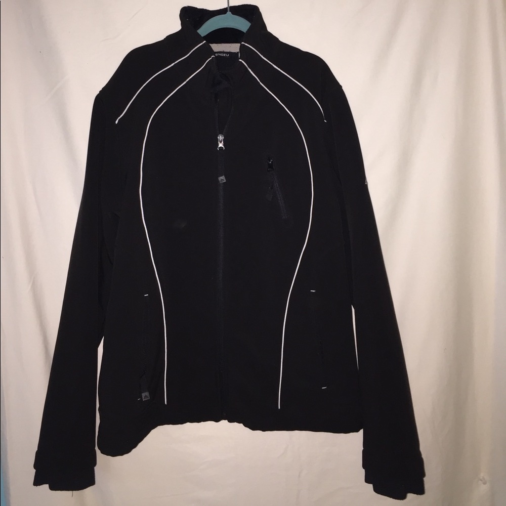 Black polyester jacket